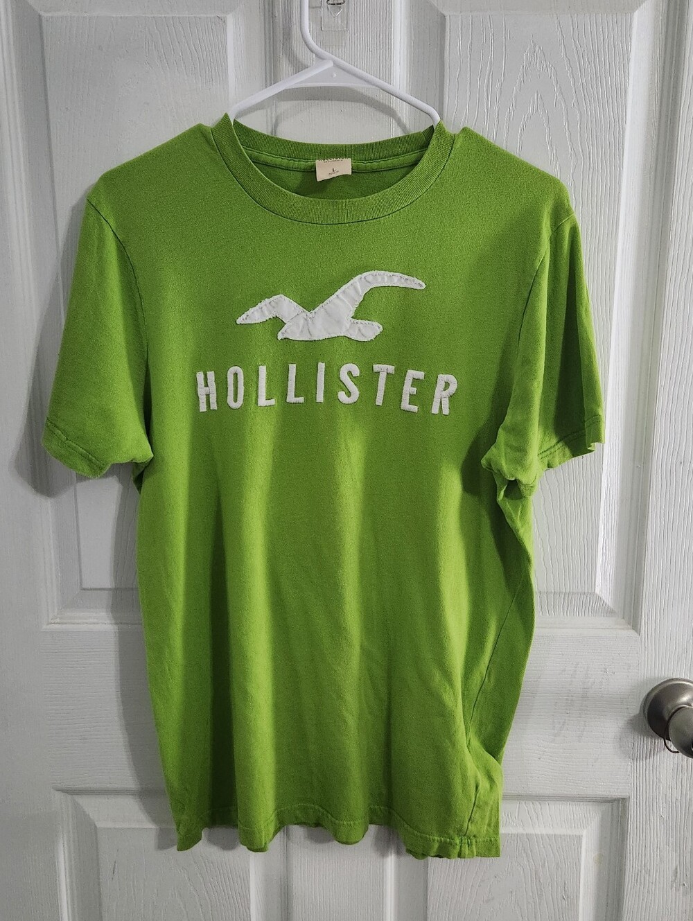 Vintage Hollister green cotton tee y2k preppy colorful women large